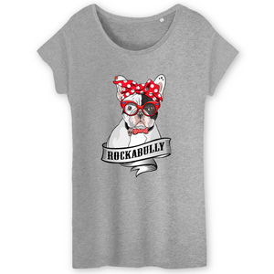 Papero T-Shirt- BIO- FRENCH BULLY ROCKERBULLY- Damen Letzte 2 Tage