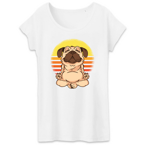 Papero T-Shirt- BIO- MOPS YOGA VINTAGE- Damen Sonderangebot der Fabrik