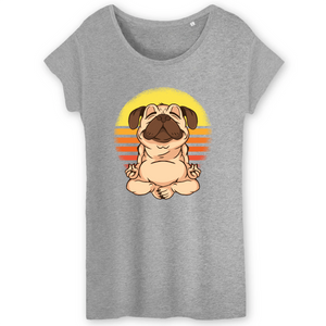 Papero T-Shirt- BIO- MOPS YOGA VINTAGE- Damen Sonderangebot der Fabrik