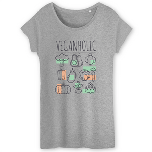 Papero T-Shirt- BIO- VEGANHOLIC- Damen 50% Rabatt mit kostenlosem Versand