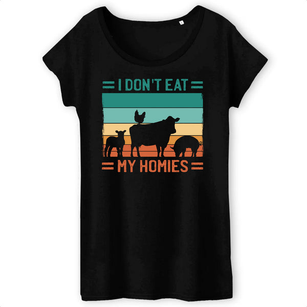 Papero T-SHIRT - BIO- I dont eat my homies - Damen Speichern exportieren