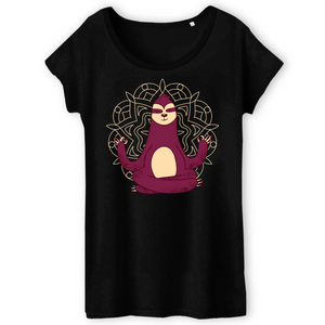 Papero T-Shirt - BIO- MEDITATION SLOTH - Damen Im Verkauf