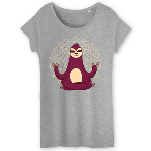 Papero T-Shirt - BIO- MEDITATION SLOTH - Damen Im Verkauf