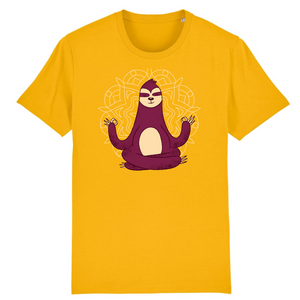 Papero T-Shirt - BIO- MEDITATION SLOTH - Herren zollfrei