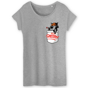 Papero T-Shirt - BIO- Pocket Racoon - Damen Auslauf
