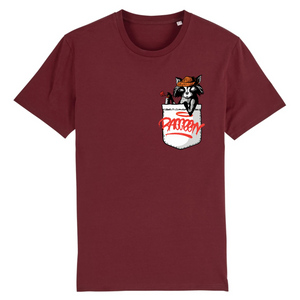 Papero T-Shirt - BIO- Pocket Racoon - Herren Verkauf
