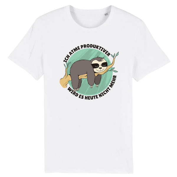 Papero T-SHIRT - BIO- Sloth Ich Atme produktiver - HERREN Günstiger Verkauf