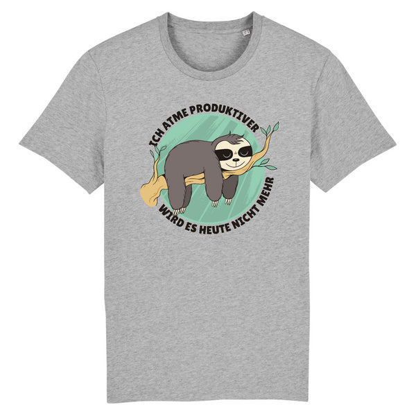 Papero T-SHIRT - BIO- Sloth Ich Atme produktiver - HERREN Günstiger Verkauf