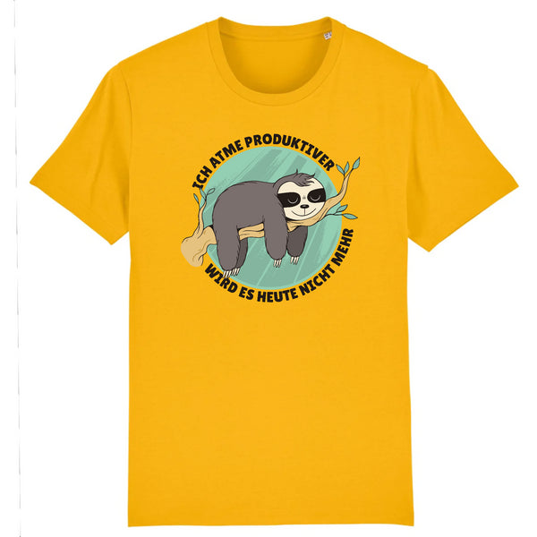 Papero T-SHIRT - BIO- Sloth Ich Atme produktiver - HERREN Günstiger Verkauf