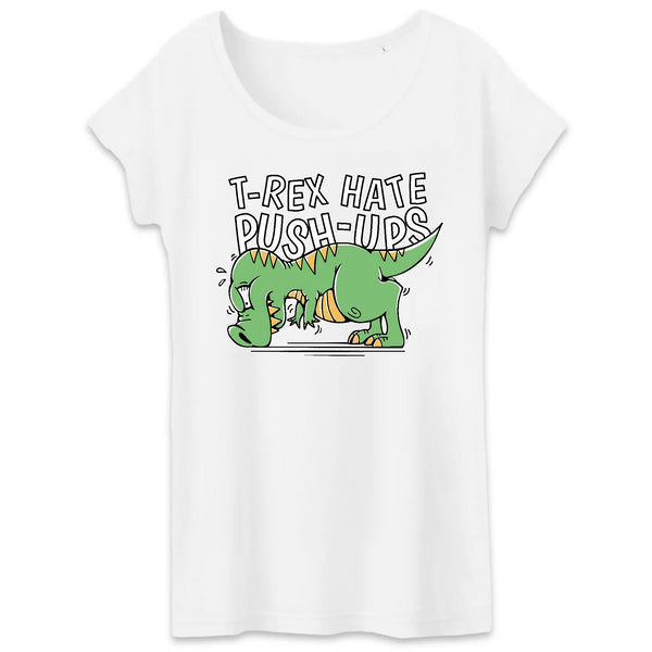 Papero T-SHIRT - BIO- TRex hate Push-Ups - Damen Rabatt