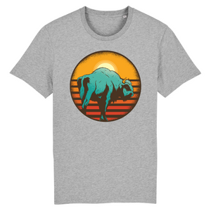 Papero T-Shirt - BIO- vintage-sunset-bison - Herren Großer Ausverkauf