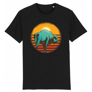 Papero T-Shirt - BIO- vintage-sunset-bison - Herren Großer Ausverkauf