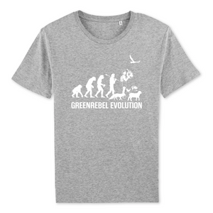 Papero T-Shirt- BIO - Greenrebel Evolution - Es ist Zeit für die grüne Rebellion- Herren Cyber Monday
