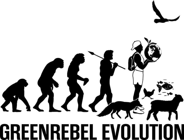 Papero T-Shirt- BIO - Greenrebel Evolution - Es ist Zeit für die grüne Rebellion- Herren Cyber Monday