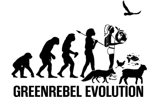 Papero T-Shirt- BIO - Greenrebel Evolution- Es ist Zeit für die grüne Rebellion- Damen Weihnachtsangebot