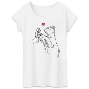 Papero T-Shirt- BIO- CAT LOVE- Damen Muttertagsangebot