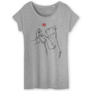 Papero T-Shirt- BIO- CAT LOVE- Damen Muttertagsangebot
