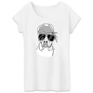 Papero T-Shirt- BIO- COOL DOG- Damen Heißer Verkauf