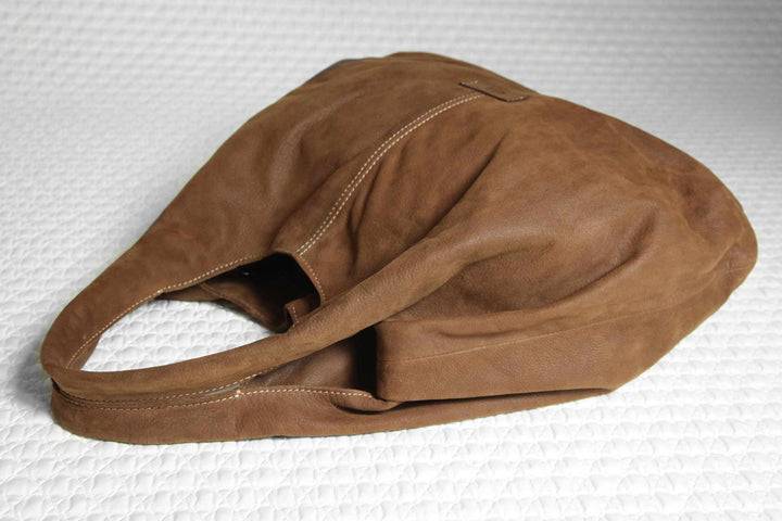 Philini Beuteltasche in braun - Melanie Rabatt