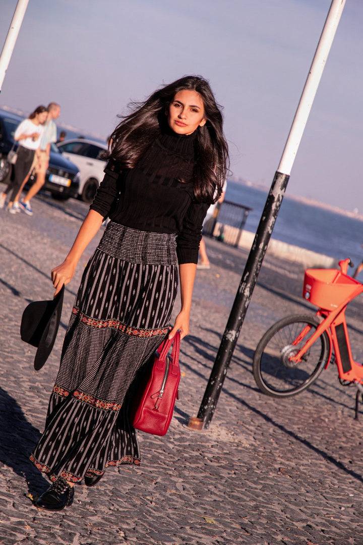Philini Vintage-Handtasche in weinrot - Domi Großer Ausverkauf