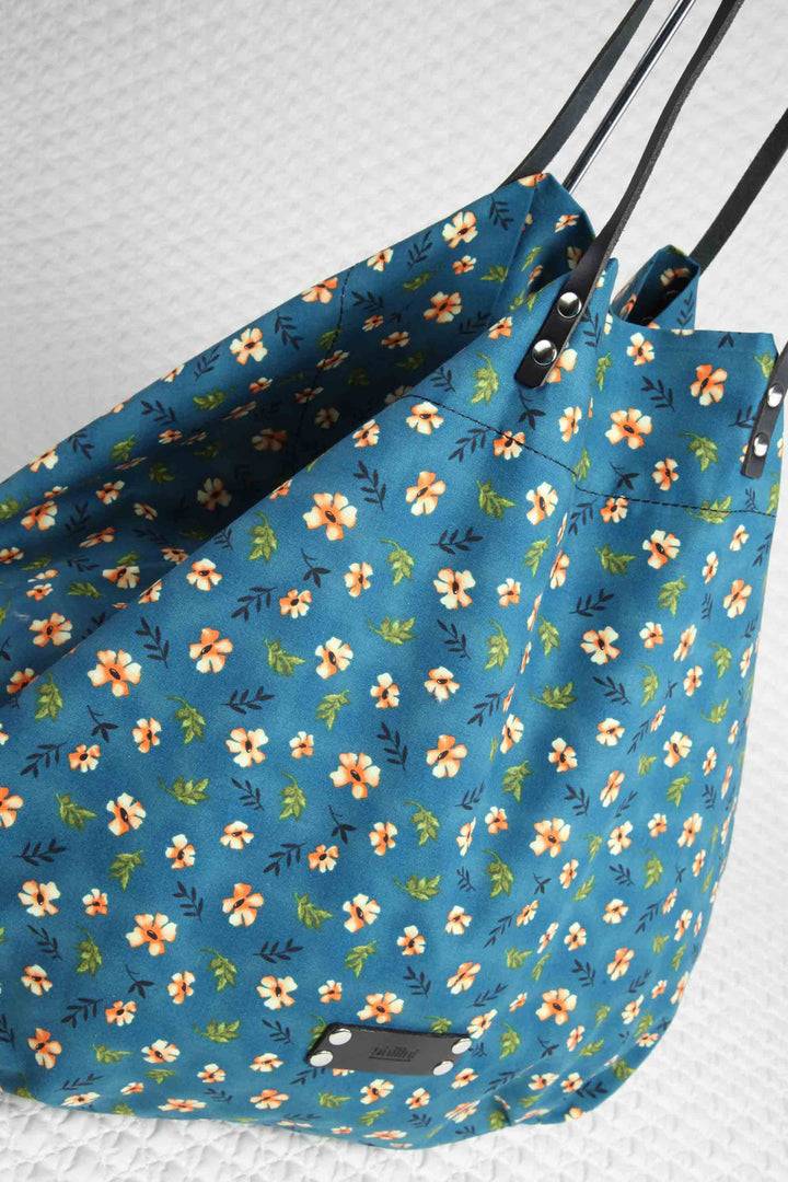 Philini Mini Flowers Shopper blau Riesige Rabatte
