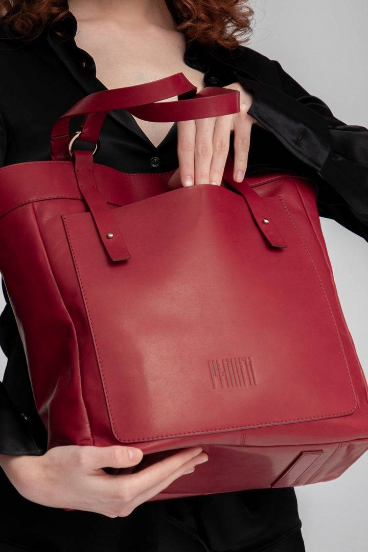 Philini Carry all Shopper in rot - Elena 50% Rabatt mit kostenlosem Versand