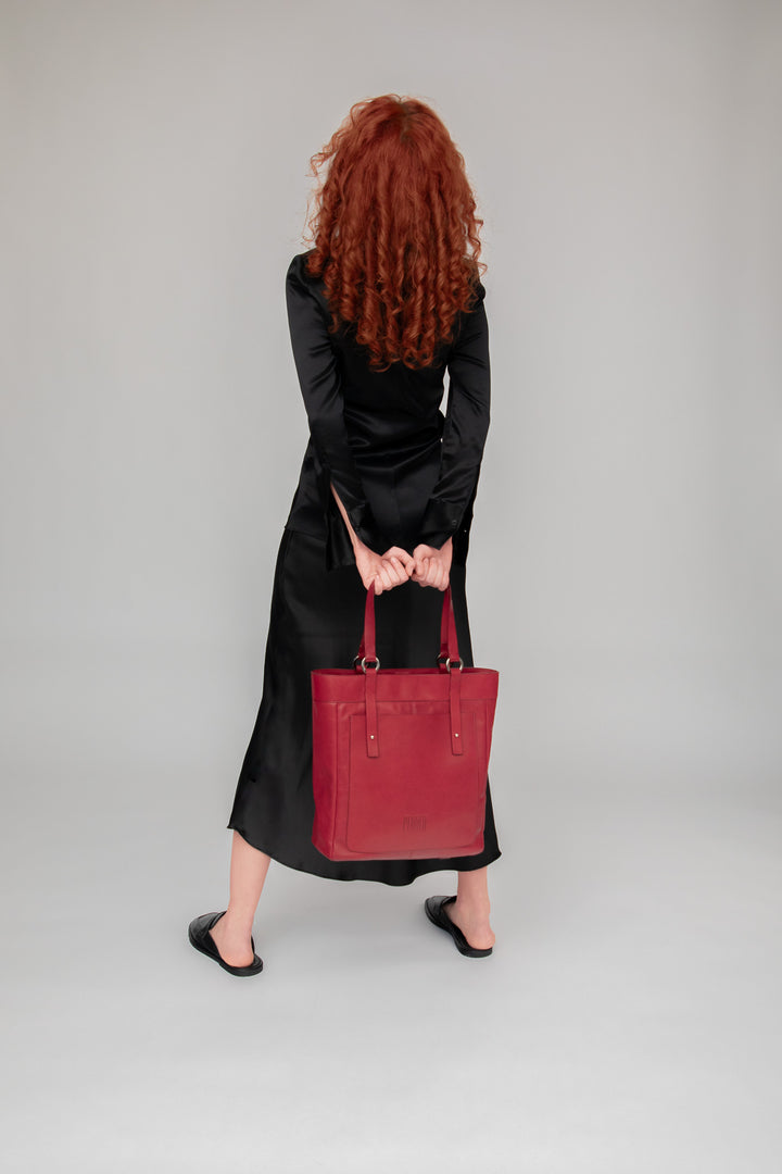 Philini Carry all Shopper in rot - Elena 50% Rabatt mit kostenlosem Versand