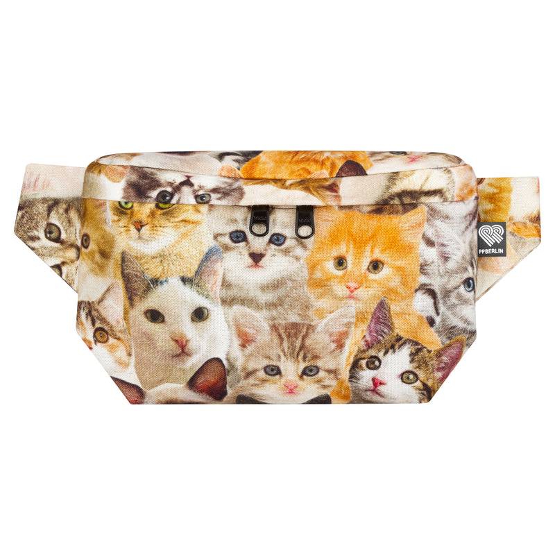 PP Berlin Bauchtasche eckig, Canvas Stoff mit Motiv, Damen Herren Unisex Tiefpreis