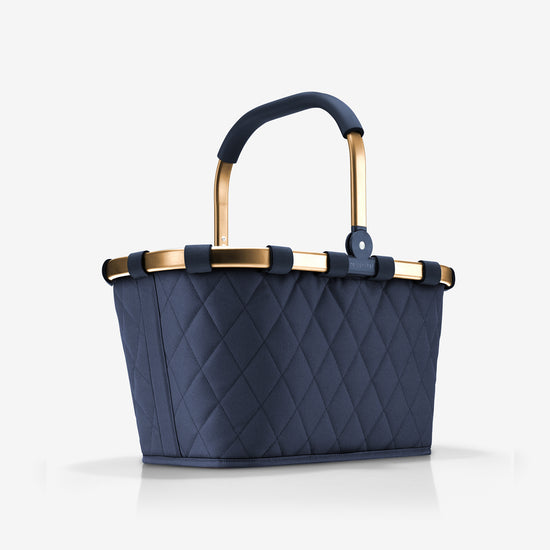 Reisenthel carrybag frame rhombus midnight gold (Einkaufskorb,dunkelblau) Flash Sale