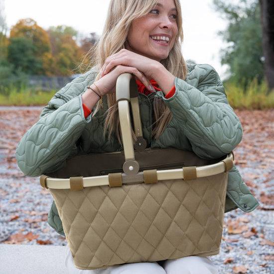 Reisenthel carrybag frame rhombus olive (Einkaufskorb,olive) Begrenztes Angebot