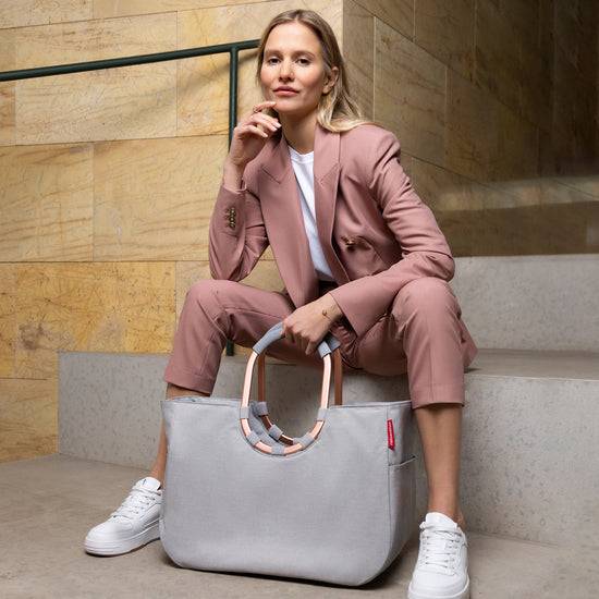 Reisenthel loopshopper L frame twist sky rose (Einkaufstasche,hellgrau) Preisnachlass