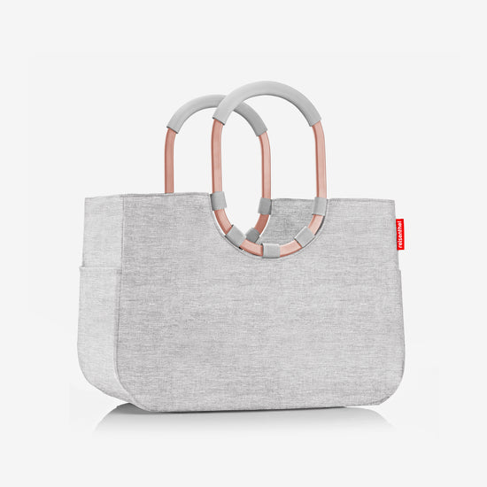 Reisenthel loopshopper L frame twist sky rose (Einkaufstasche,hellgrau) Preisnachlass