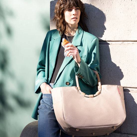 Reisenthel loopshopper L frame twist coffee (Einkaufstasche,creme) Cyber Monday