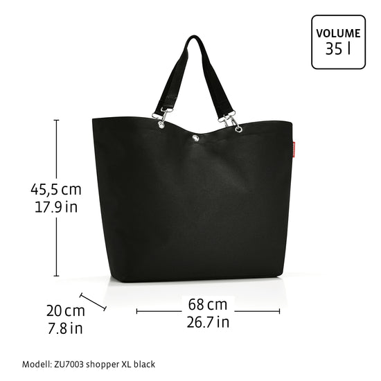 Reisenthel shopper XL twist silver (Strandtasche,grau) zollfrei