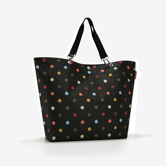 Reisenthel shopper XL dots (Strandtasche,schwarz) 2025