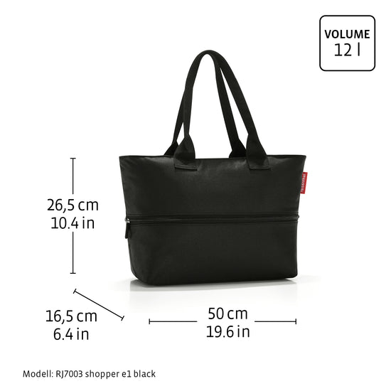 Reisenthel shopper e1 dots (Damentasche,schwarz) Verkauf