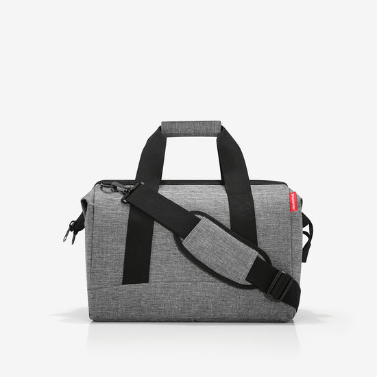 Reisenthel allrounder M twist silver (Perfekt als Handgepäck - 18 Liter Platz,grau)