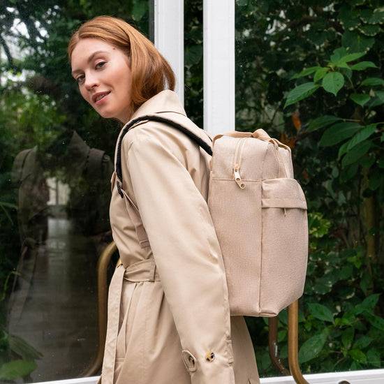 Reisenthel allday backpack M twist coffee (Rucksack,creme) Muttertagsangebot