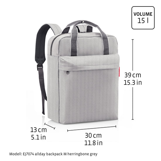 Reisenthel allday backpack M black (Rucksack,schwarz) Jubiläumsangebot