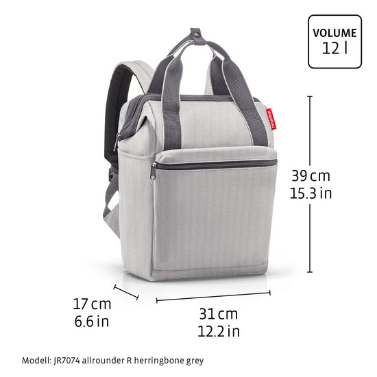 Reisenthel allrounder R baroque marble (Rucksack,schwarz) Große Rabatte