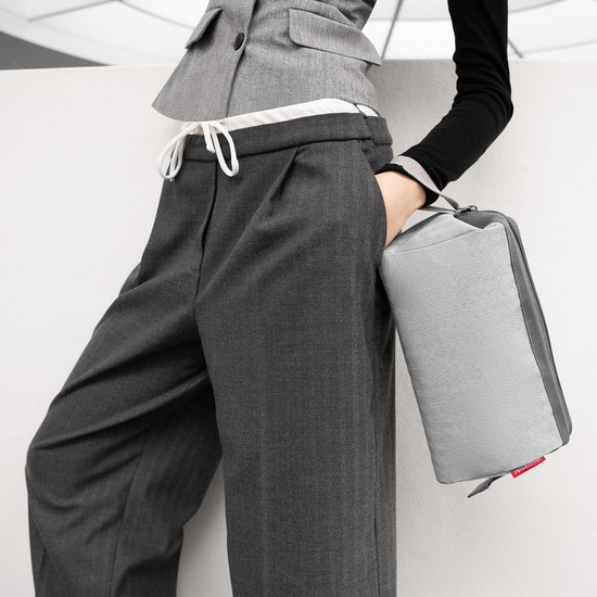 Reisenthel travelcosmetic herringbone grey (Kulturbeutel,grau) Nur für heute