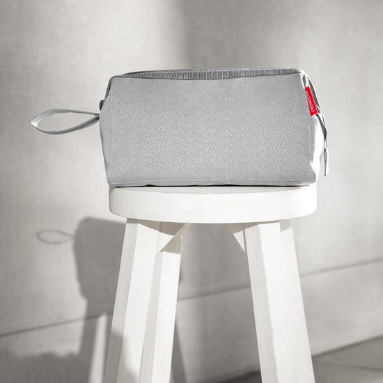 Reisenthel travelcosmetic herringbone grey (Kulturbeutel,grau) Nur für heute