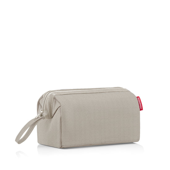 Reisenthel travelcosmetic herringbone sand (Kulturbeutel,hellbraun) Speichern exportieren