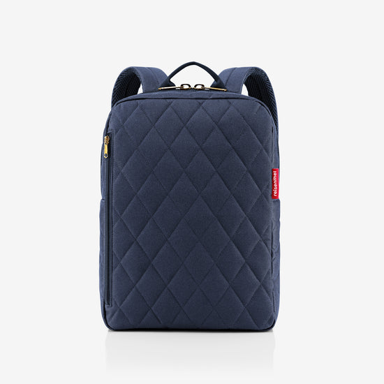 Reisenthel classic backpack M rhombus midnight gold (Rucksack,dunkelblau)