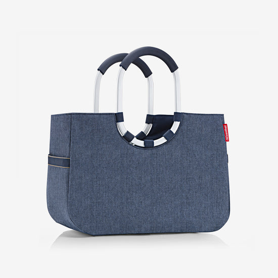 Reisenthel loopshopper L herringbone dark blue (Einkaufstasche,dunkelblau) Letzte 2 Tage