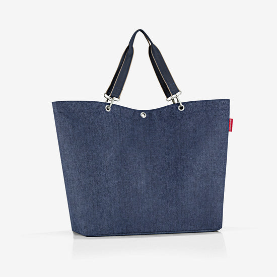 Reisenthel shopper XL herringbone dark blue (Strandtasche,dunkelblau) Bis zu 50% Rabatt