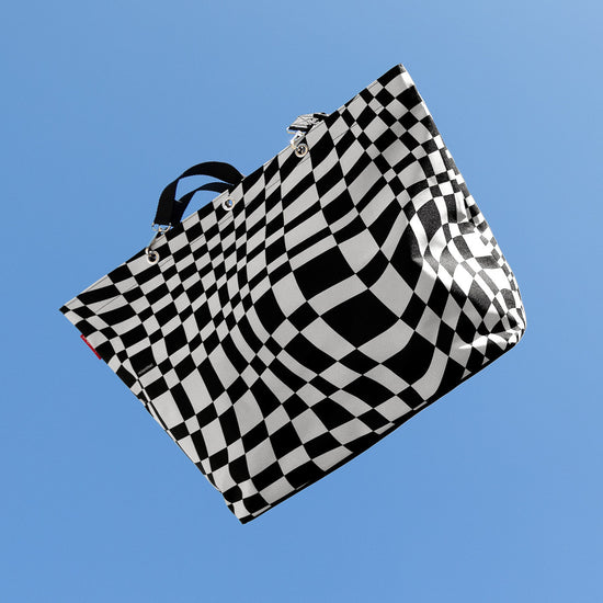 Reisenthel shopper XL op-art (Strandtasche,schwarz) Bis zu 60% Rabatt