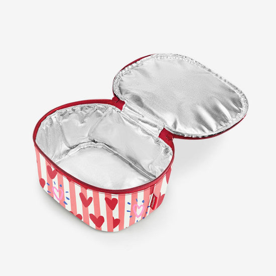 Reisenthel coolerbag S pocket hearts & stripes (Kühltasche,rot) Begrenztes Angebot