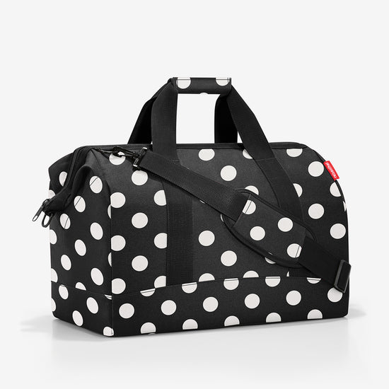 Reisenthel allrounder L dots white (Große Reisetasche - 30 Liter Platz,schwarz) Riesige Ersparnisse