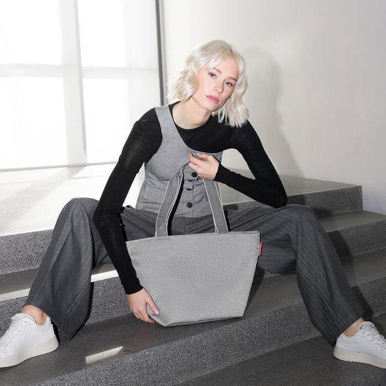 Reisenthel shopper M herringbone grey (Handtasche,grau) Sonderangebot